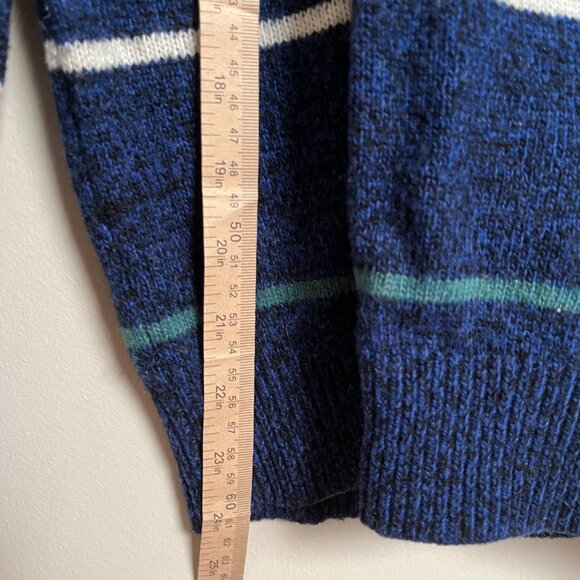 Hanlon Mills Blue Striped Crewneck Pullover - Picture 5 of 8